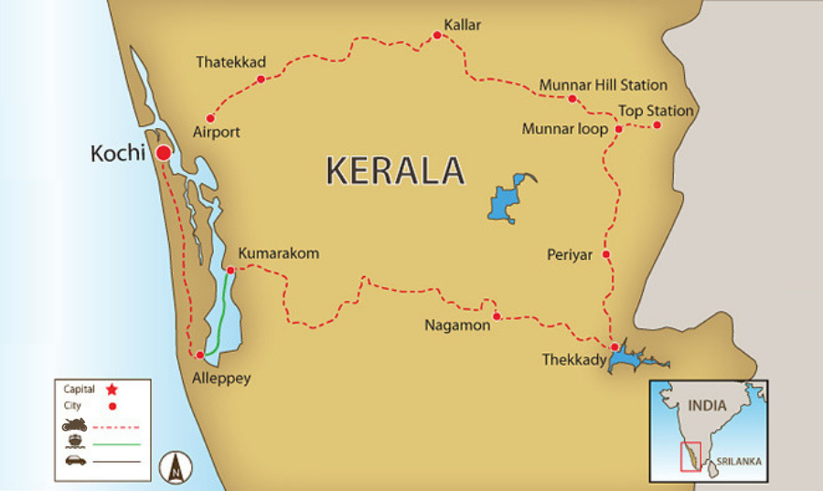 Kerala Motor Bike Trip Plan
